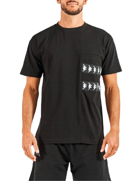 Método embrague solar Camiseta Kappa Efto Negra Hombre